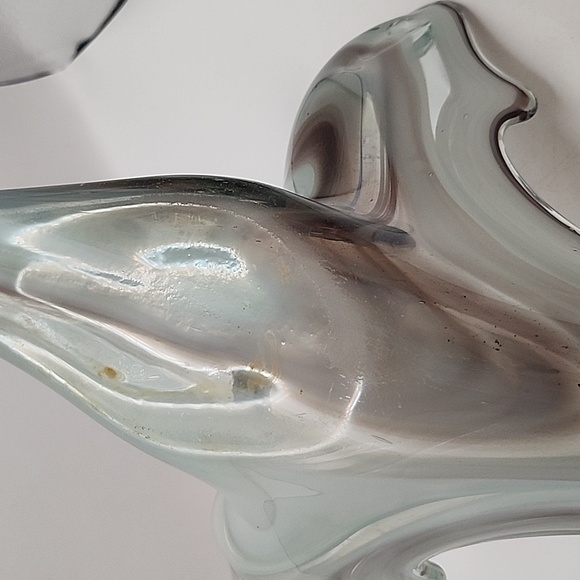 Vintage Sooner Glass Hand Blown Art Glass Swan Centerpiece/Bowl Purple - Picture 14 of 16